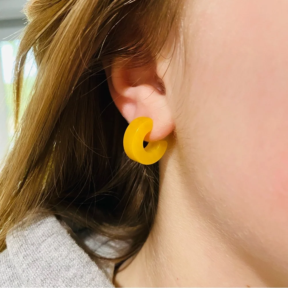 Yellow Earrings - Picture 2 of 7